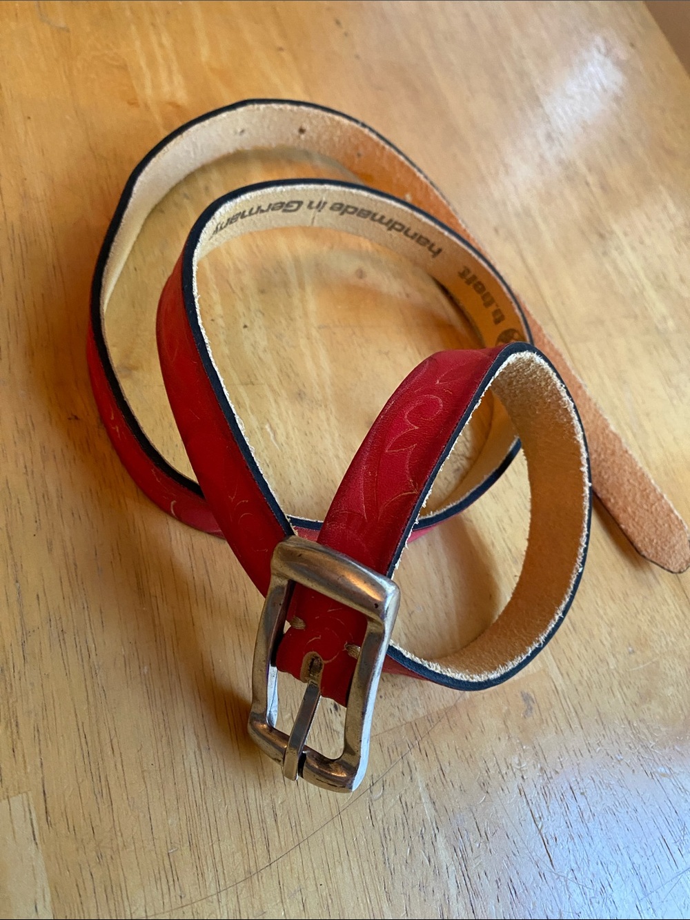 V ! B.belt 33-39” handmade in Germany in good condition